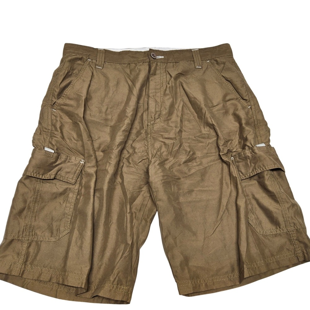 Burnside Cargo Shorts Mens‎ 36 Brown Utility Gorpcore Workwear Skate 11 Inseam